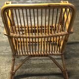 Paire de fauteuils en rotin