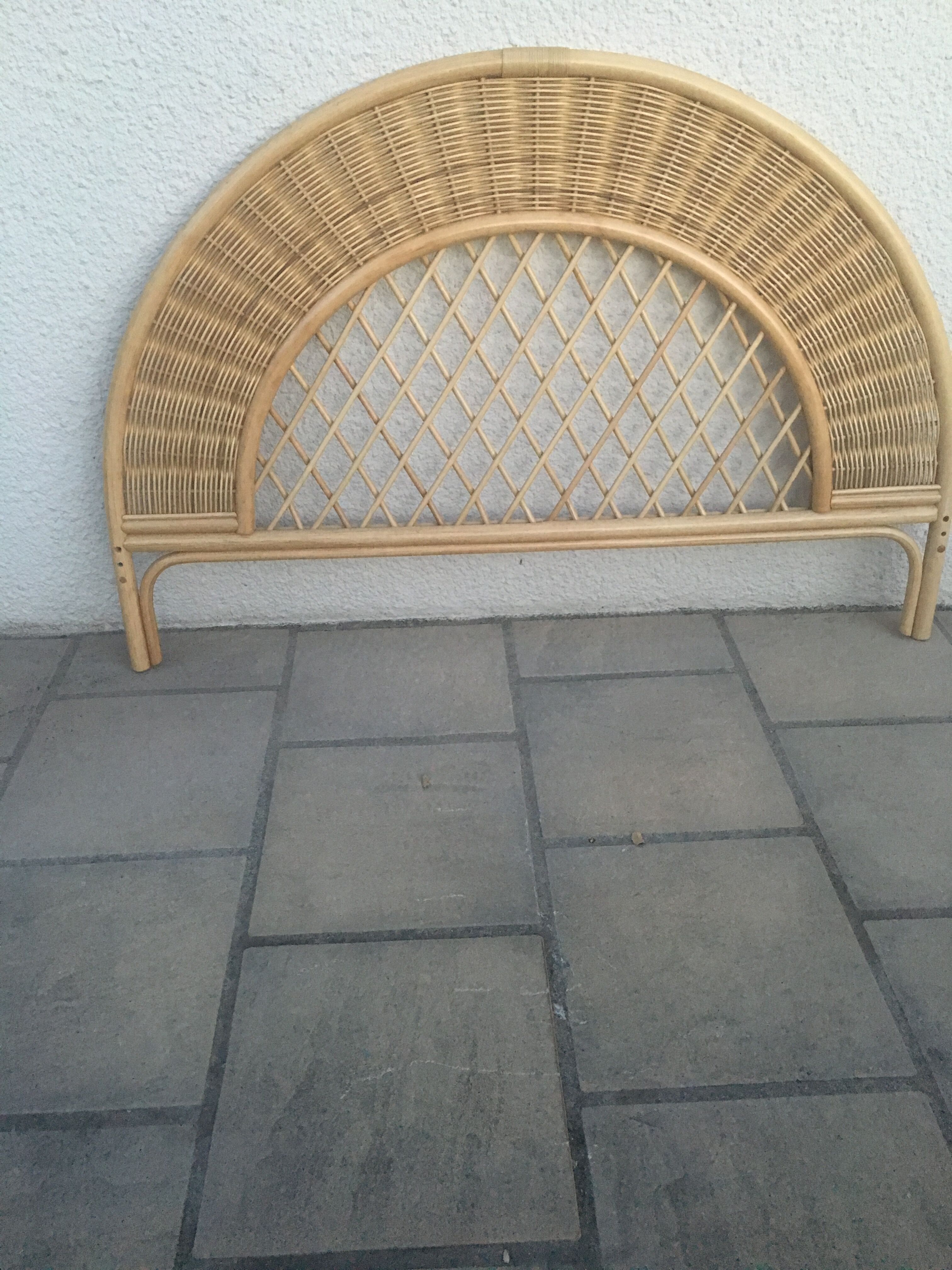 Rattan headboard