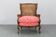 Antique Carved Wing Chair with Cane Sides , Czechoslovakia