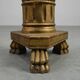 Paire de piédestaux en bois doré avec décoration en plâtre, France, 19e siècle