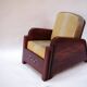 Paire de fauteuils Art Déco garniture style galuchat, circa 1930