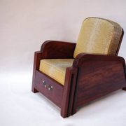 Paire de fauteuils Art Déco garniture style galuchat, circa 1930