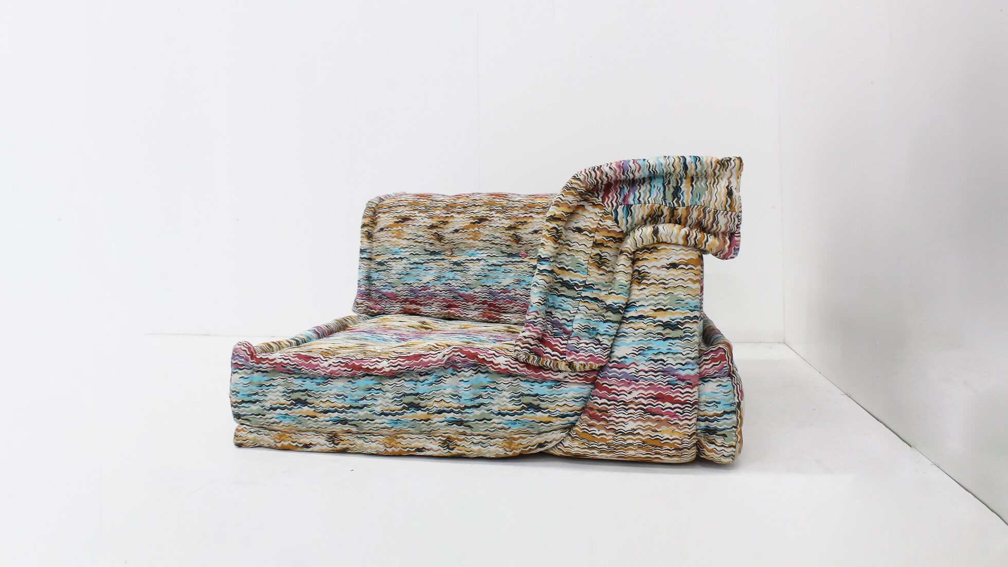 Roche Bobois Mah Jong modular sofa Missoni fabric design by Hans Hopfer