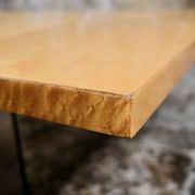 Coffee table bar in ash burl, Paul Michel for Roche Bobois, 1980.