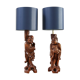 Chinese table lamps pair