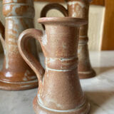 Vintage stoneware candlesticks