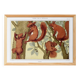 Poster "Squirrels", based on an Art Nouveau lithograph from 1897.