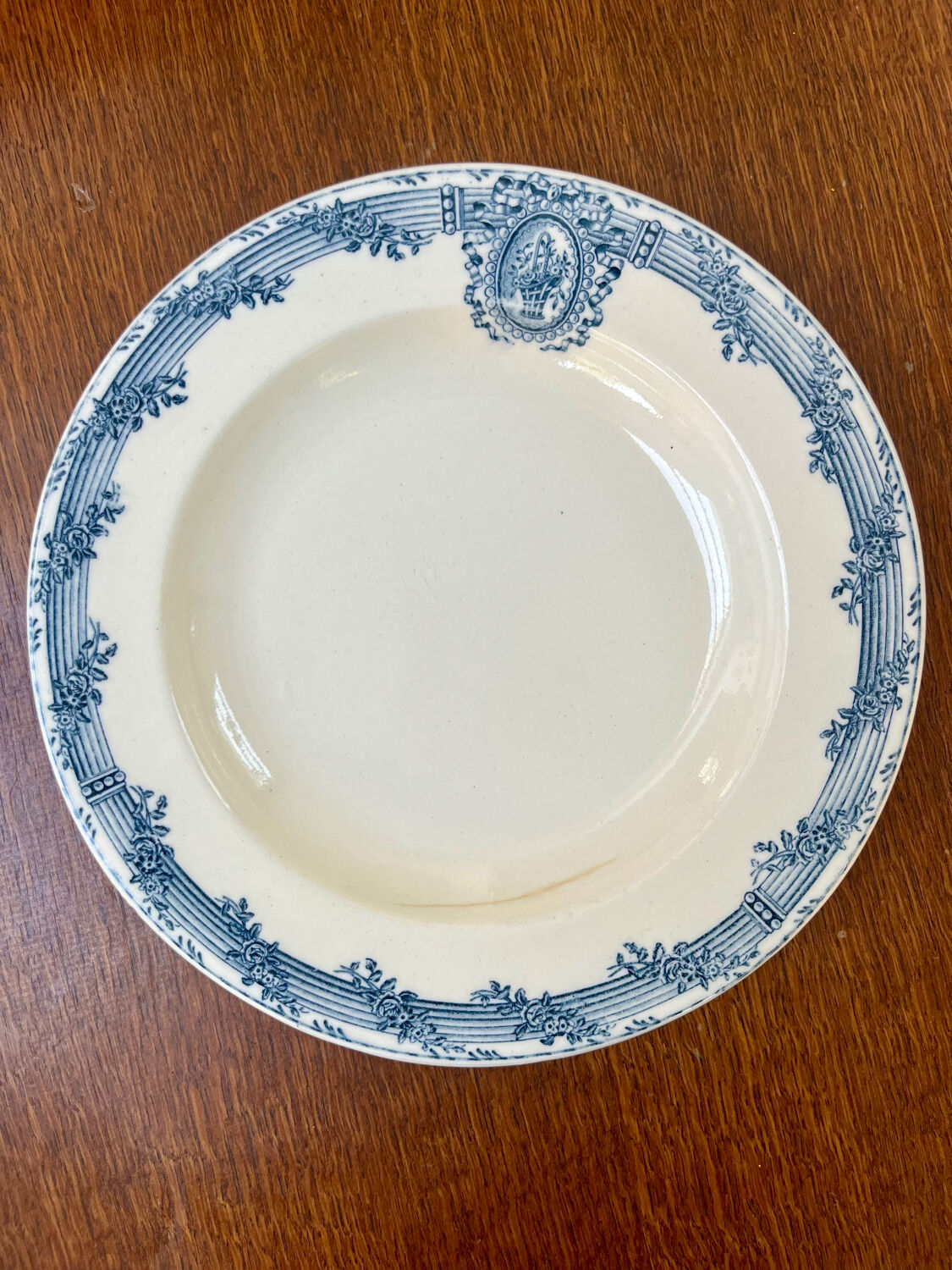 6 ironstone plates Salins Versailles model