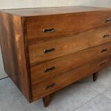 Coiffeuse, commode scandinave en palissandre, années 60