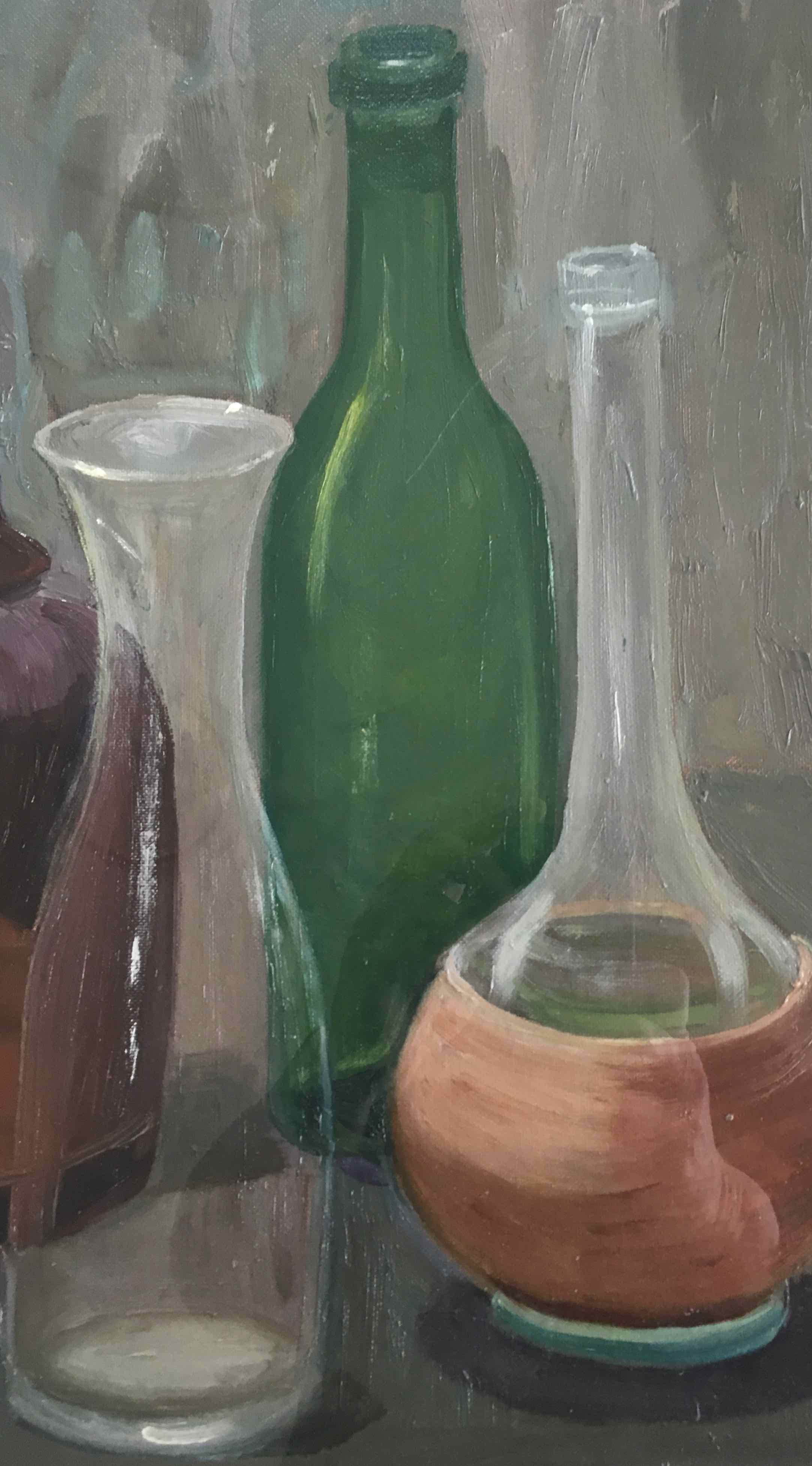 Oil painting on canvas "transparencies"