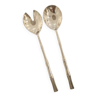 Bamboo pattern serving cutlery Italy