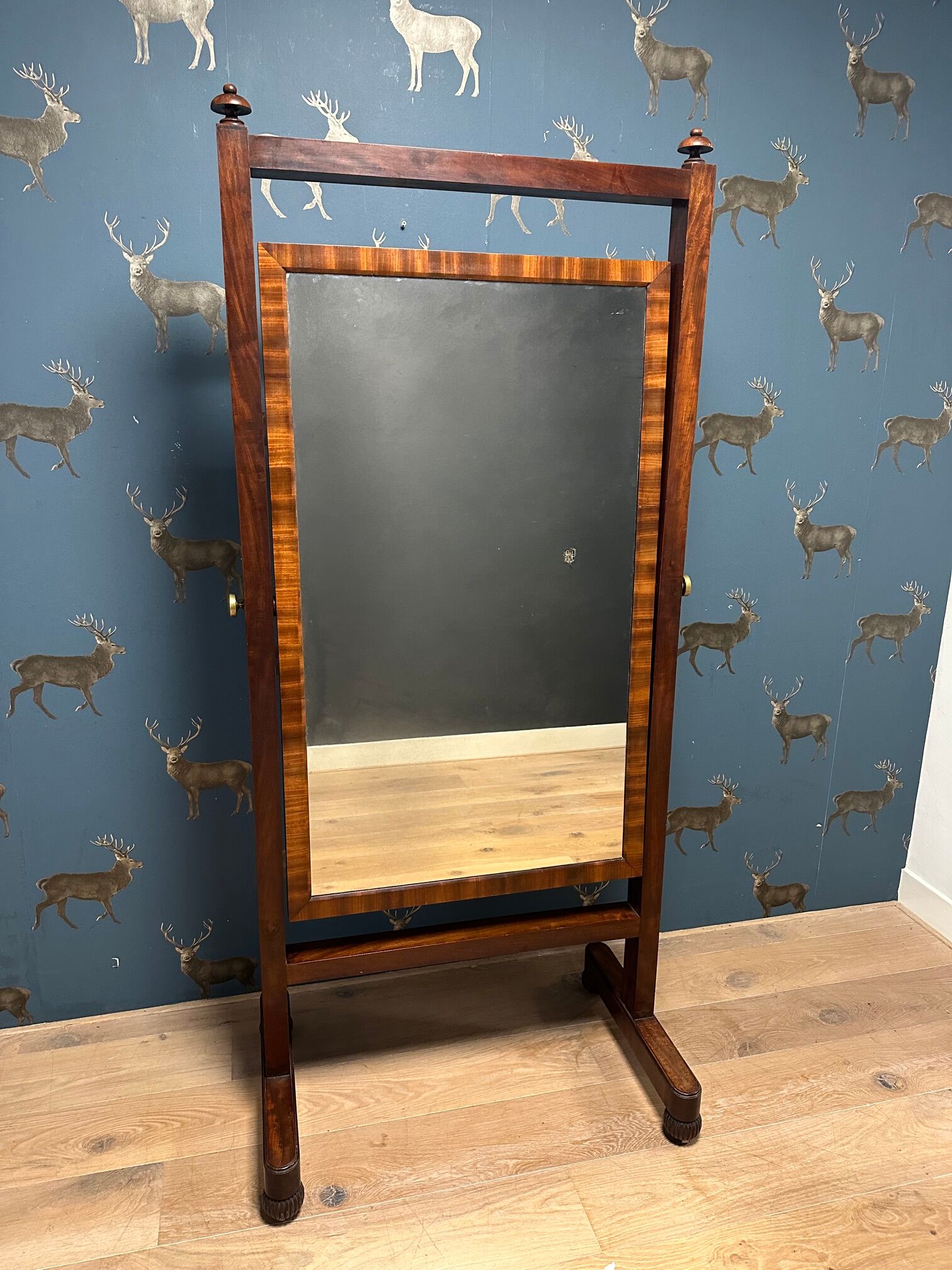 Regency Cheval Mirror ca. 1830