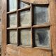 Single oak door with glass in the 19th/20th century