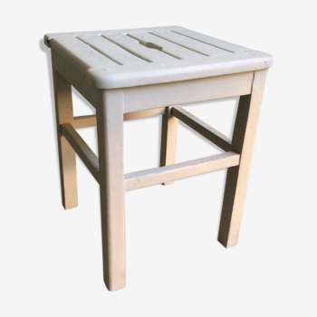 Wooden workshop stool