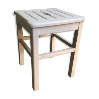 Wooden workshop stool