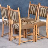 Vintage Oak Chairs, Denmark, 1960s, Set of 4