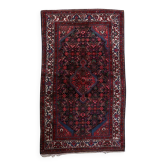 Tapis persan Malayer vintage fait main, 129 cm x 219 cm, années 1960