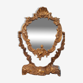 Miroir style Louis XV orientable de coiffeuse