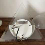 Pair of Illo wall lamps for Lamperti, 1980s, made in Italy