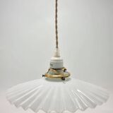 Opaline glass pendant light