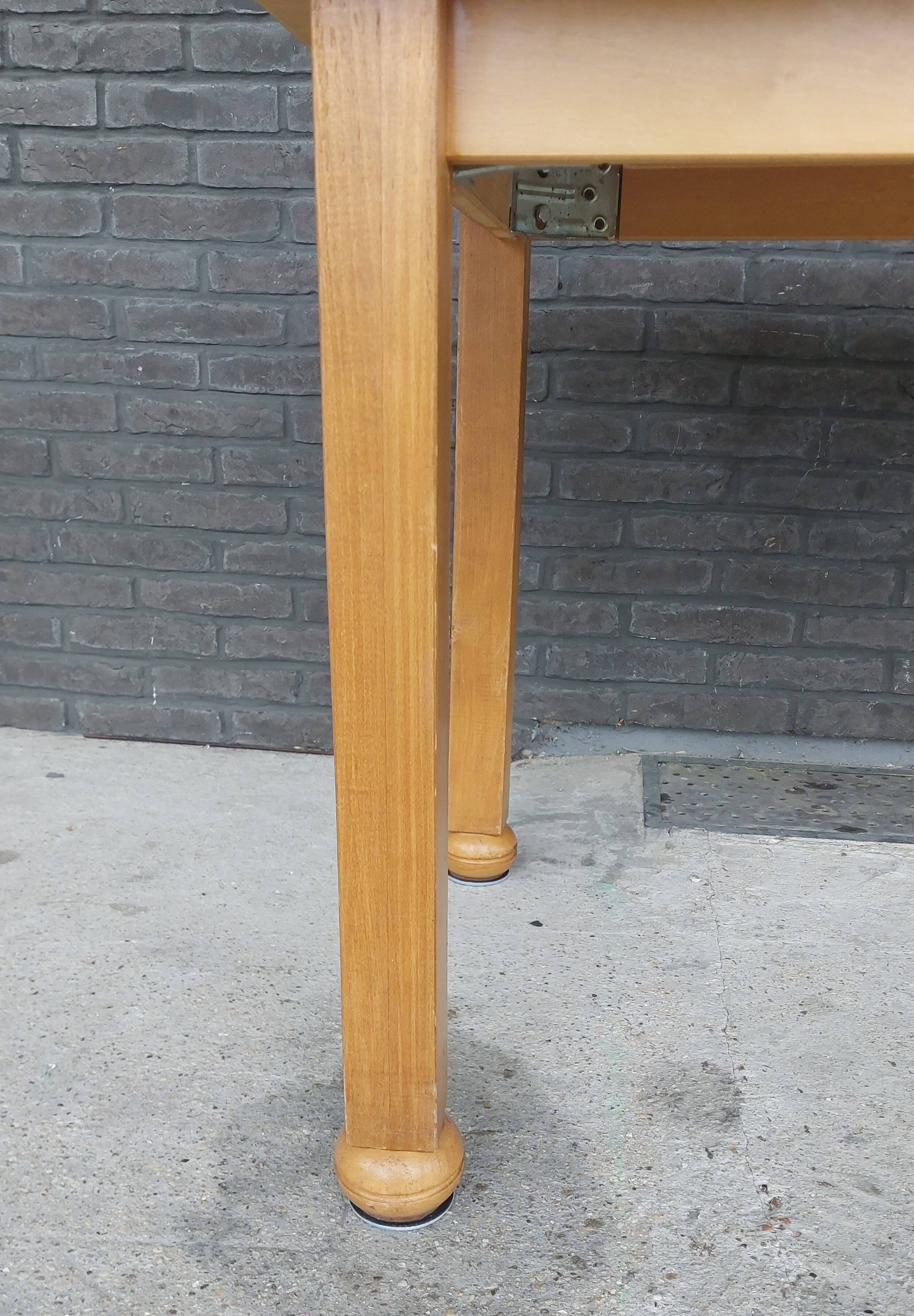 Vintage light oak dining table 1950/1960.