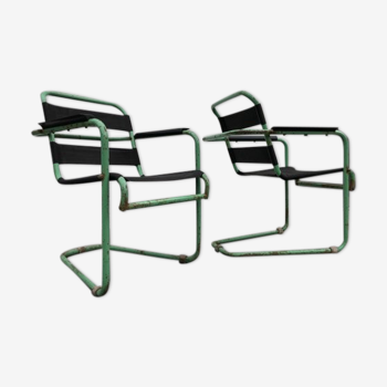 Set de 2 chaises de jardin par Hoste Huub, 1930s