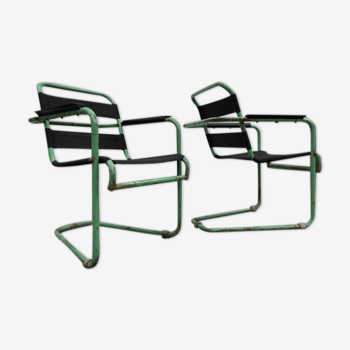 Set of 2 garden chairs by Hoste Huub, 1930s