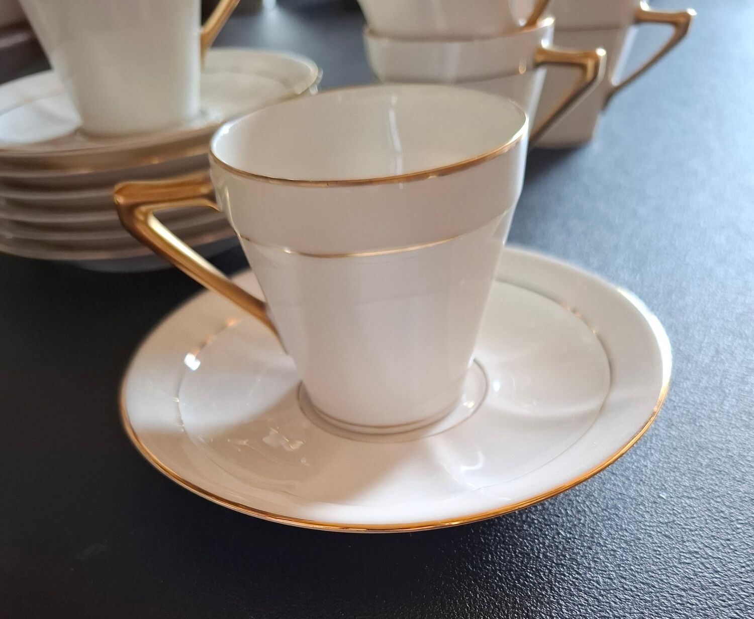 Fine Limoges porcelain coffee service