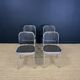 Set of 4 Silver chairs by Magistretti for Padova 1980 Italy