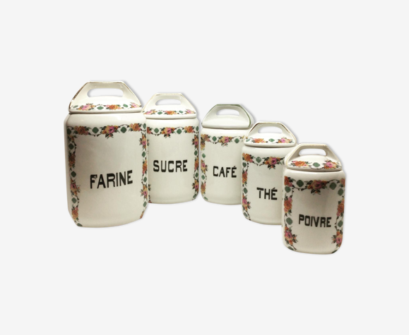 Lot five spice jars