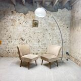 2 cocktail armchairs