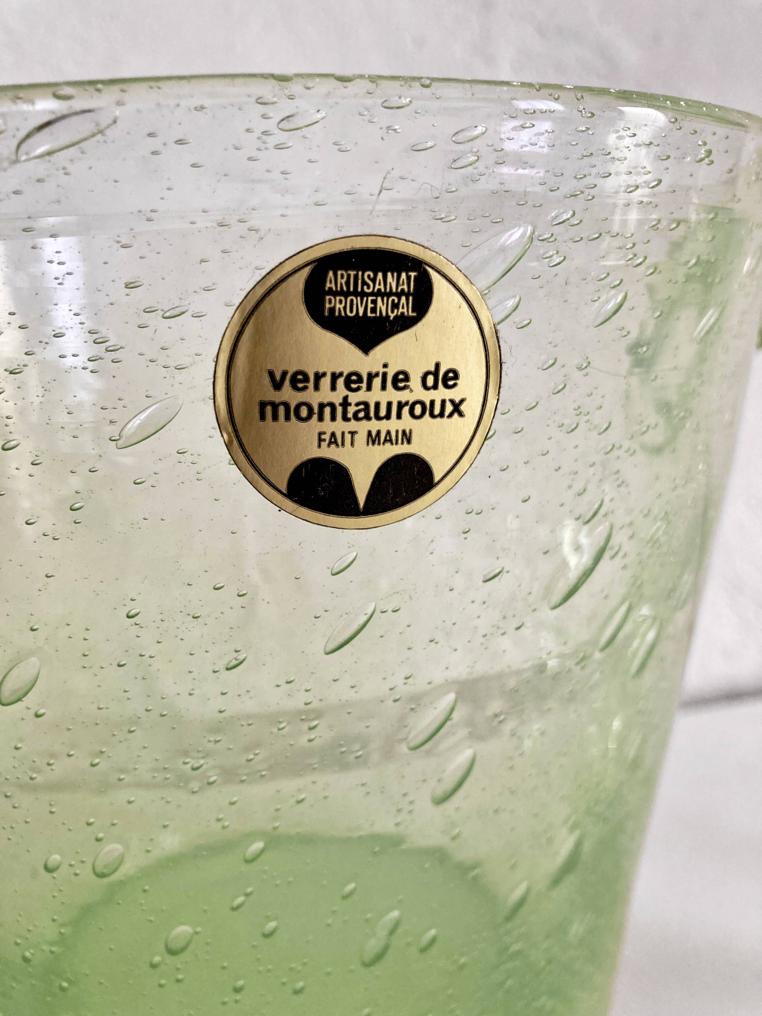 Champagne service in bubble glass from Montauroux