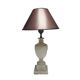 Art Deco alabaster bedside lamp, Belgium, 1950s