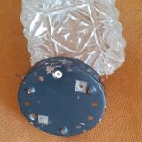 Ceiling lamp in molded glass