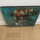 Old painting, oil on canvas bouquet of flowers