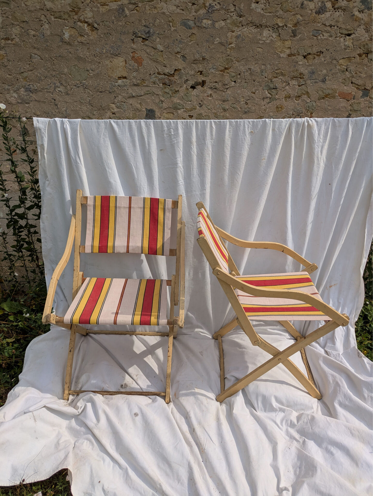 Fauteuils jardin vintage