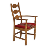 1960s, Danish design, armchair, oak wood, furniture wool.