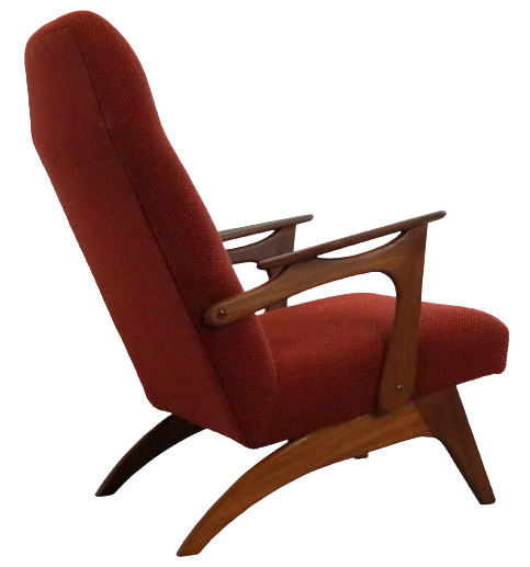 Armchair with footstool 'Vorchten'