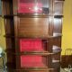 Modular display cabinet in mahogany