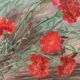 Peinture vintage aux oeillets