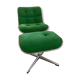 Fauteuil et ottoman Charles Pollock