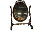 Vintage wooden table mirror / baroque floor mirror
