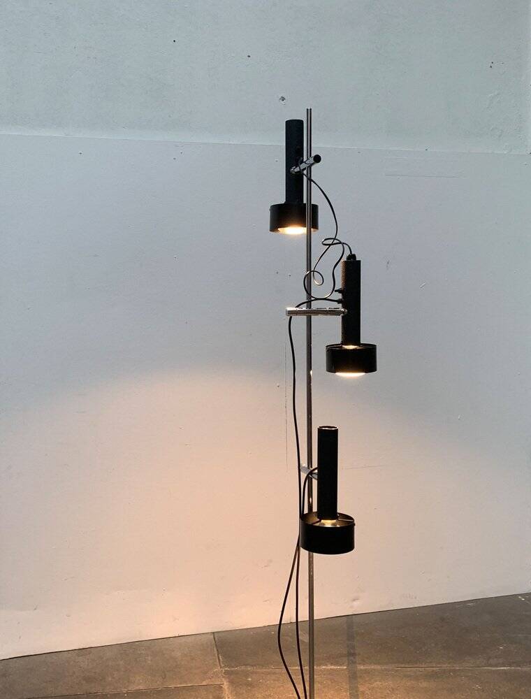 Mid-century minimalist floor lamp by Edi Franz for Swisslamps International.