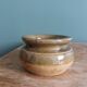 Signed stoneware mustard pot