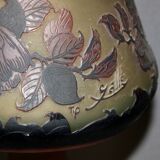 Gallé Tip Glass Paste Mushroom Lamp
