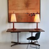 A large wooden desk. Italy 70s