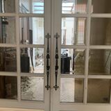 Double separation doors with transom and beveled glass 20th century
