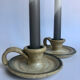 Handcrafted stoneware candle holders