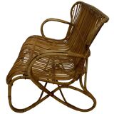 Vintage Rattan Sofa Belse 8 Design 1960s Rohe Noordwolde