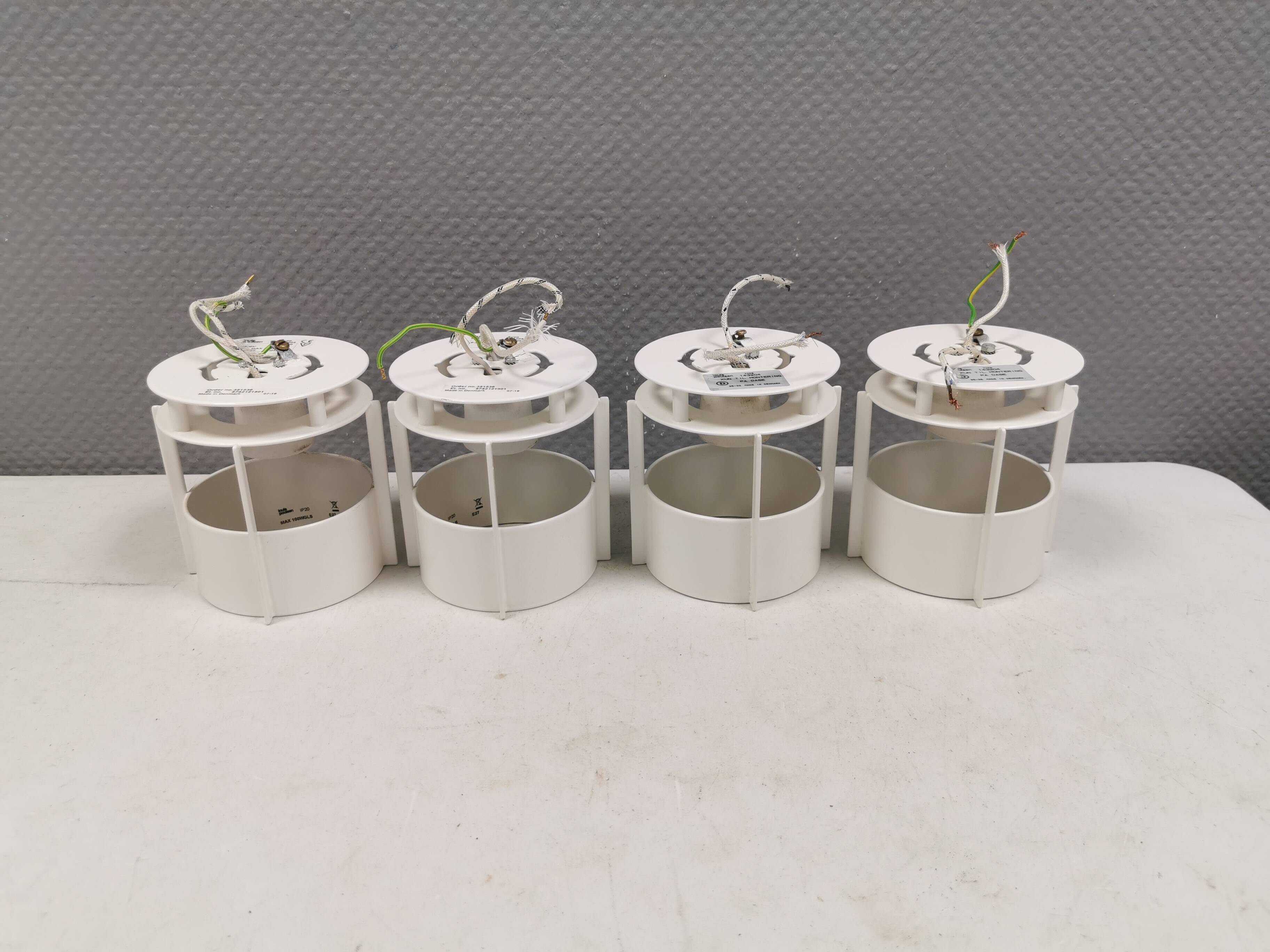 Four Magazine Spots/Lamps, by Vilhelm Wohlert for Louis Poulsen 70s Denmark